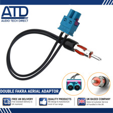 Adattatore Antenna Per VW EOS Golf Passat Touran Touareg Doppio Fakra din V