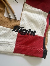 Jordan Flight Shorts Uomo Heritage Patchwork Taglia MEDIA M ROSSO ARGILLA ORO