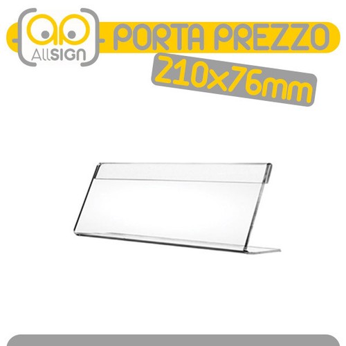 Porta prezzi 210x76mm - prezzi, banco