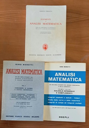 Lotto libri analisi matematica