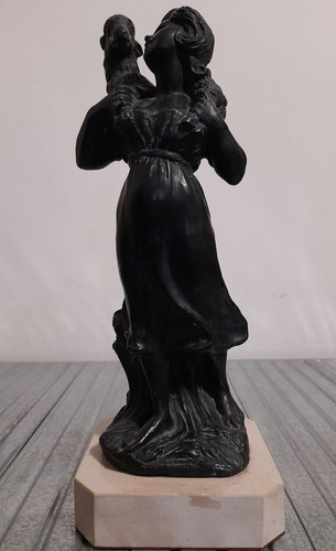 Antica statua antimonio bronzo