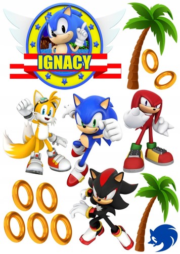 Sonic commestibile party - sonic,