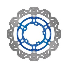 EBC Floating Vee Rotore Mozzo Anteriore Blu Anteriore Sinistro per Suzuki GSXR 1000 K7 2007-08