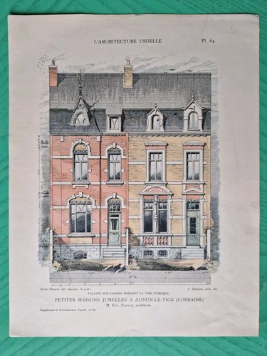 Stampa antica 1900 plan - stampa,