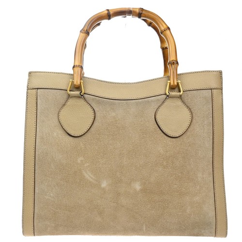 Borsa gucci logo - manico, bambù