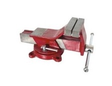 Morsa in acciaio con base