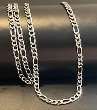  COLLANA IN ACCIAIO INOX UOMO CATENINA GIROCOLLO FIGARO LUNGA 40 45 50 60 70 CM 