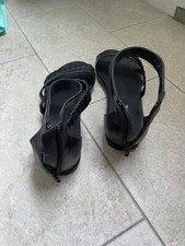 SANDALI Scarpe Scarpa Sandaletti Donna Colore Nero Nuove N 38 Vera Pelle