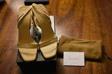 Sandalo beige pelle Gucci