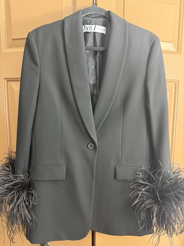 Blazer donna zara nero con - zara,