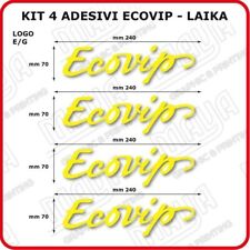 KIT 4 PEZZI LOGO ECOVIP LAIKA:  mm. 240x70