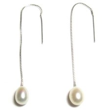 Orecchini catena in argento