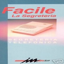 MANUALE SEGRETERIA TELEFONICA FACILE IN SIP IN ITALIANO solo cartaceo no altro