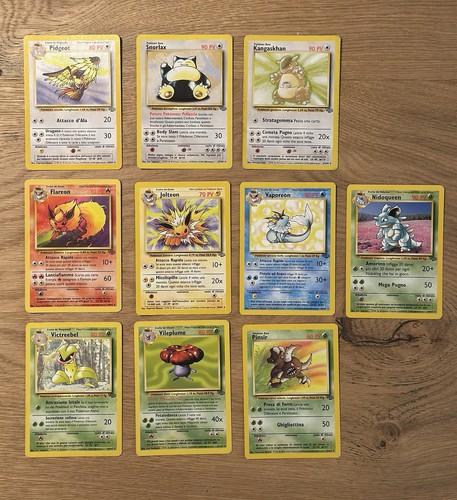 Lotto carte vintage pokemon - lotto,