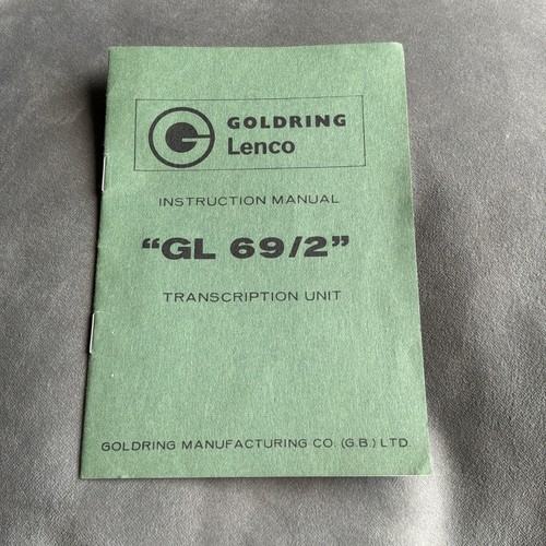 Goldring lenco 2 manuale - goldring,