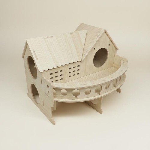 Casetta legno per criceti - casetta,