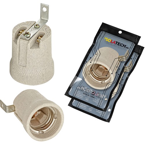 Isolatech 2pcs e27 grigio - 2pcs,