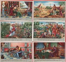 FIGURINE LIEBIG SERIE COMPLETA N°1696 CELEBRI SAPIENTI DELL'ANTICHITA' ANNO 1958