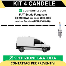 KIT 4 CANDELE per FIAT Scudo