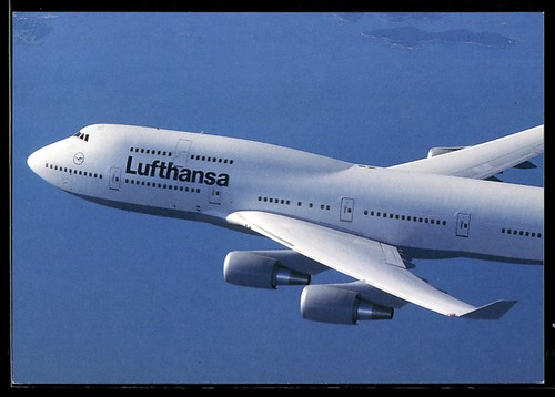 Cartolina aereo lufthansa - aereo,,