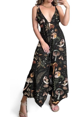 Tuta boho woodland stampa - tuta,
