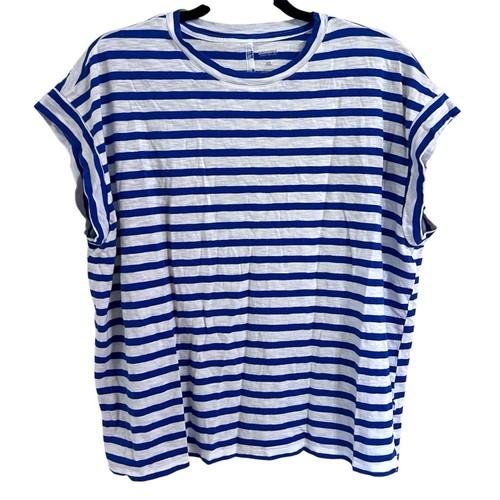 Shirt donna blu - t-shirt, bianca