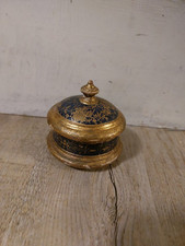 Antico Porta Oggetti Epoca 700 / 800 dorato scatolina Antiquariato 