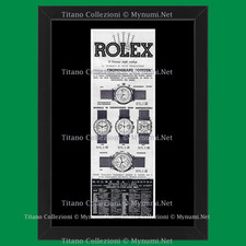 Anni ' 40  * Pubblicità Originale "Rolex, Cronografo Oyster, Il Principe degli O