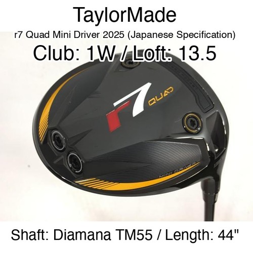 Taylormade quad mini driver - taylormade, r7