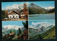 Cartolina Vintage Rifugio Genziana in Val Martello - Merano