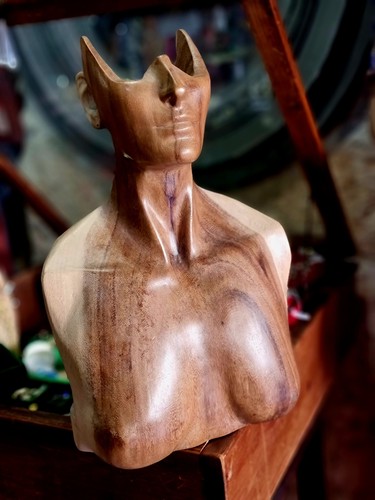 Scultura legno intagliato - scultura, in