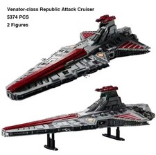 MOC Incrociatore d'attacco Classe Venator Repubblica | 5374 pezzi 75367