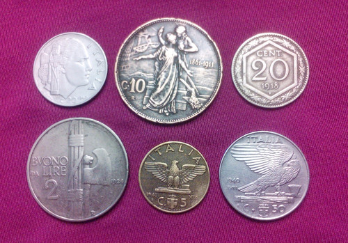 Lotto monete centesimi - monete,