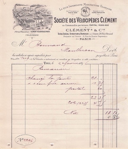 Paris velocipede clement - 75,