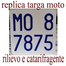 Replica targa moto pre euro
