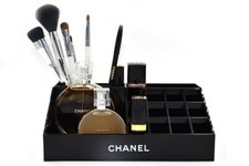 CHANEL supporto/supporto/organizer trucco/porta cosmetici nero
