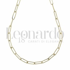 Collana catenina rettangolare  oro giallo 18kt cm60 grammi 5,90