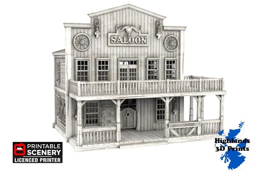 Saloon wild west - wild, scatter