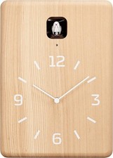 Orologio da parete e tavolo Lemnos LC10-16 "CUCUCU CUCKOO" legno marrone naturale GIAPPONE *NUOVO