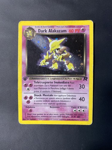 Dark alakazam 1a edizione - dark,