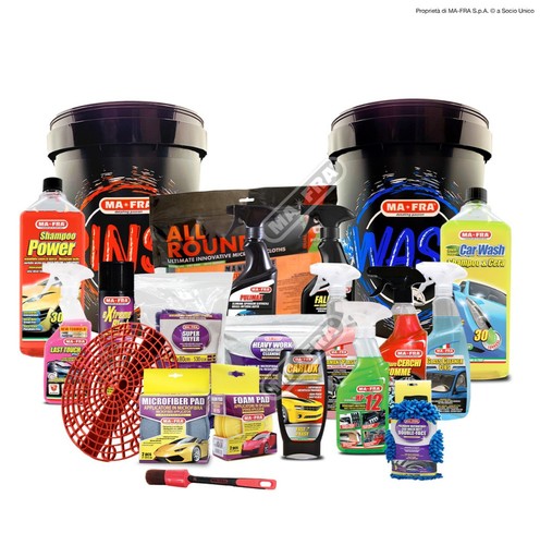 Kit completo lavaggio auto - kit,