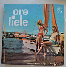 Ore liete. Raccolta di canzoni italiane, 1958 Durium, vinile LP 33'