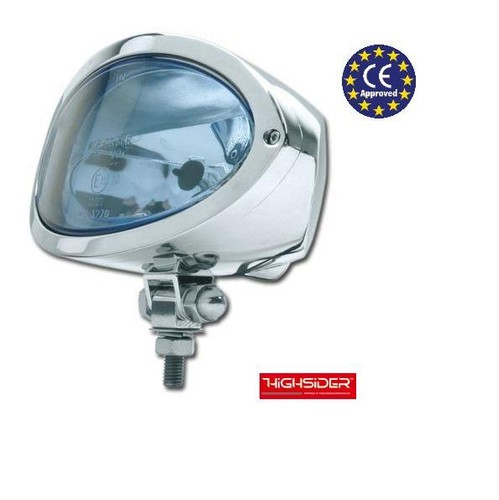 Faro anteriore cromato ovale - ,
