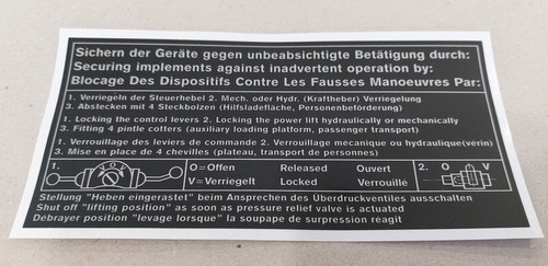 Adesivo unimog bloccaggio - unimog,