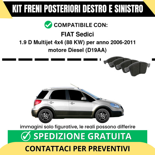 Pastiglie freno posteriori - pastiglie,