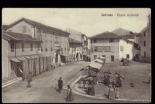 LATISANA (Udine). Piazza GARIBALDI. Bar CENTRALE. NEGOZIO. Mercato. Non vg. 1910