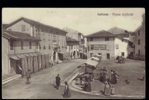 Latisana piazza - (udine).,