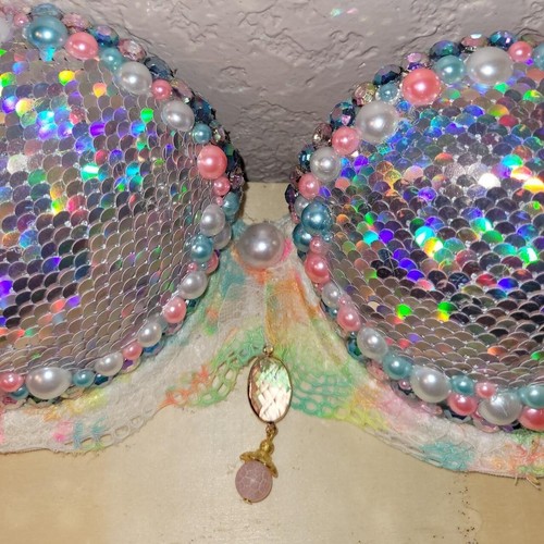Mermaid rave festival - mermaid, bra