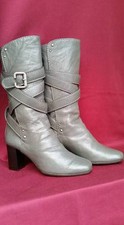  STIVALI CHLOE  DONNA grigio Tg.36  100% leather PERFETTE!!