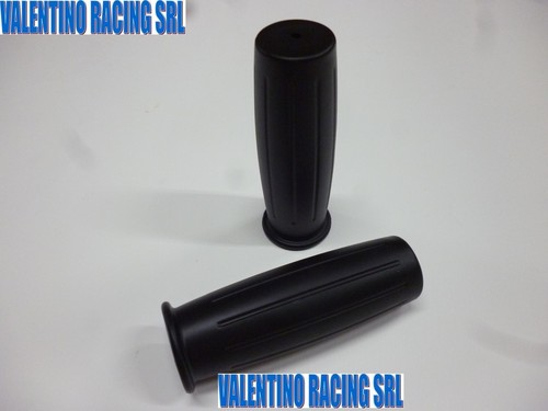 Coppia manopole gomma nere - gomma,